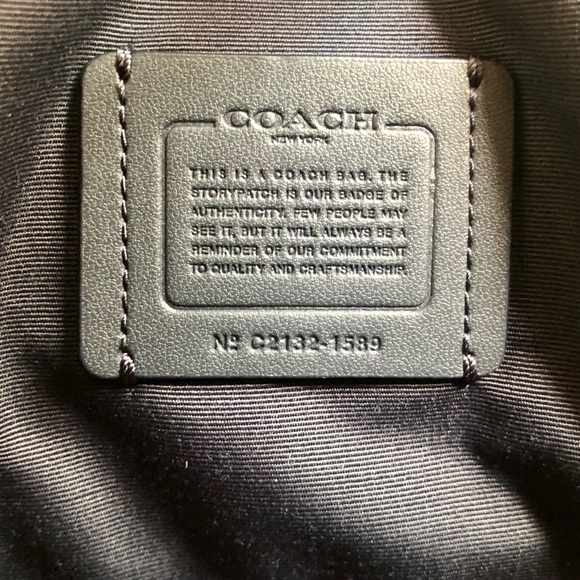Coach Serena Satchel Top Handle Blue Leather Purse